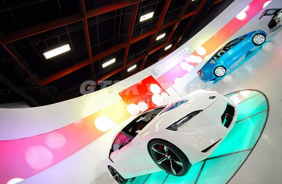 P3.91 display applied to Automobile exhibition
